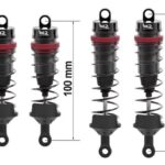 Kit de 4 amortisseurs Alu Big Bore + fixations - ROG-OP05