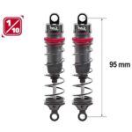 Hobbytech amortisseurs en aluminium 95mm gros volume pour voiture RC 1/10 HTR-510095