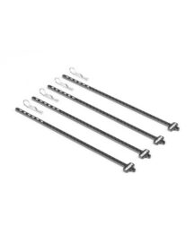 Tiges de rangement de pneus 1/10 - Trous 4mm (x4) - HUDY - 105120