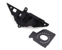 Plaque alu moteur Traxxas grise et cache de transmission TRX10769R