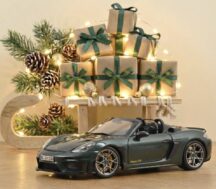 Porsche 718 Spyder RS ​​avec Weissach Pack 2023 Vert Forêt 1:18 collection 187272