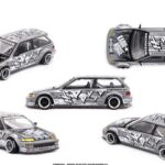 Kaido House x Mini GT Honda Civic (EF) Kaido Manga V1 – Argent KHMG260