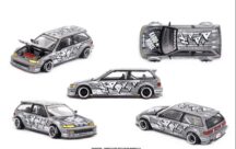 Kaido House x Mini GT Honda Civic (EF) Kaido Manga V1 – Argent KHMG260