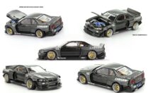 Mini GT Kaido House - Nissan Skyline GT-R ( R34 ) Kaido Works GReddy V2 1999 - Échelle 1/64 KHMG222