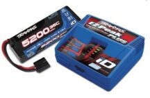 Traxxas TRX2970G-2SR EZ-Peak Plus Chargeur rapide 4A & LiPo 5200mAh 2S 35C Set
