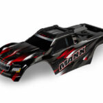 Traxxas TRX8918R Caro Wide-Maxx peint en rouge + Decal Sheet