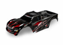 Traxxas TRX8918R Caro Wide-Maxx peint en rouge + Decal Sheet