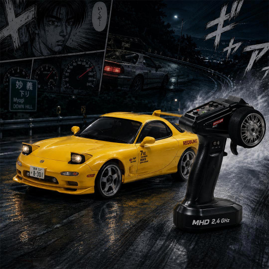 Voiture de drift radiocommandée Mazda RX-7 Initial D 1/43 4WD avec gyroscope Z87D4302Y